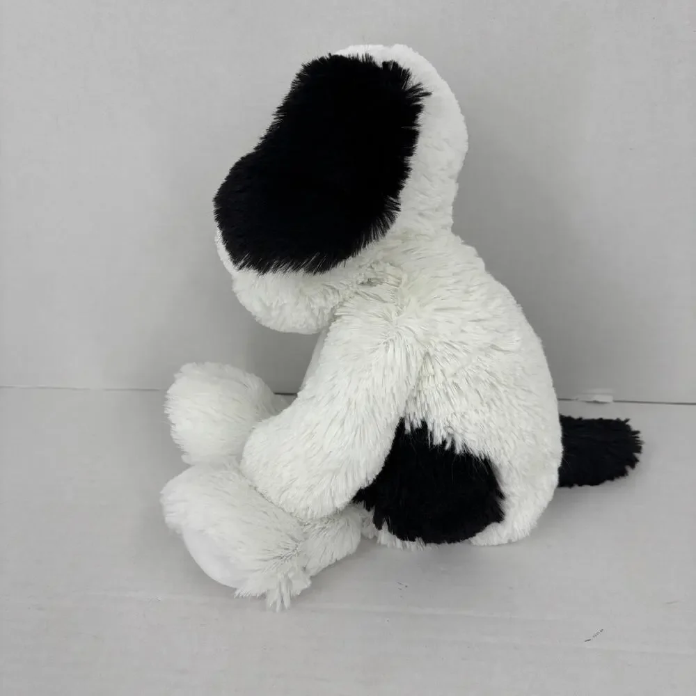 Ty‎ Attic Treasures Muggy Plush Puppy Dog White Black Spots Stuffed Toy 13 Inch